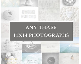 Any Three 11x14 Prints, Save 10%, Fine Art Photography Set, Wall Art Grouping, Print Sets, Collection, Gallery Display, Wall Art Home Decor