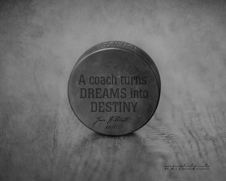 Sports Gifts for Him Hockey Puck Picture Coach Appreciation Etsy