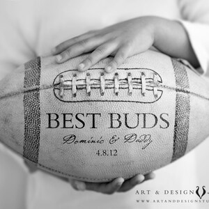 Custom Fathers Day Gifts, Gifts Him Under 25, Dad Gifts, Personalized Gift for Him, Grandfather Gift, Football Sports Art Print Poster image 1