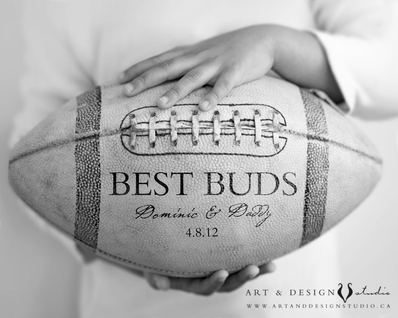 Custom Fathers Day Gifts, Gifts Him Under 25, Dad Gifts, Personalized Gift for Him, Grandfather Gift, Football Sports Art Print Poster image 1