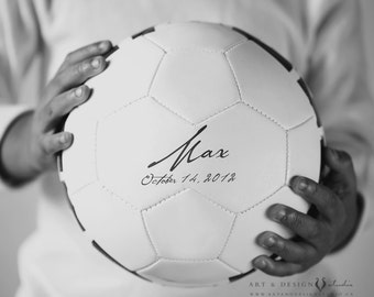 Soccer Ball Art - Boys Room Art, Kids Wall Art, Sports Theme Decor, Custom Sport Photo, Boys Name Art, Personalized Boys Gift, Gifts For Him