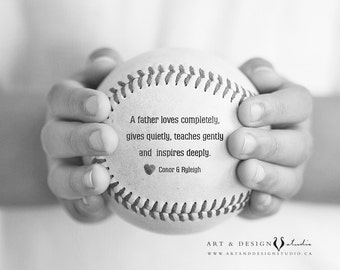 Personalized Dad Gift, Custom Gifts for Him, Birthday Father Gift, Gift From Child, Sports Prints, World's Best Dad, Baseball Photo Print