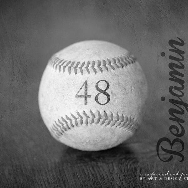 Personalized Boys Room Decor, Baseball Nursery Decor, Baseball Sign Art, Baseball Art with Name, Baseball Art Boys, Personalized Sport Print