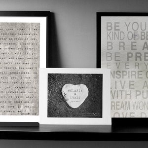 Romantic Gifts for Him, Poetry Print, Wedding Gift for Groom, Anniversary Gift for Husband, Love Poem Wall Decor, Typewriter Print, BW Art image 4