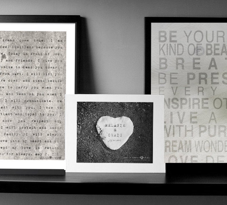 Romantic Gifts for Him, Poetry Print, Wedding Gift for Groom, Anniversary Gift for Husband, Love Poem Wall Decor, Typewriter Print, BW Art image 4