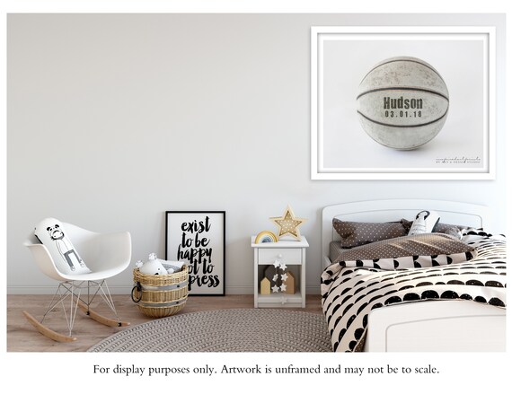 Kids Room Sports Decor Basketball Decor Boys Room Art Etsy