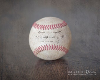 Inspirational Dad Quote, Gift for Him, Father Gift, Sports Prints, Baseball Art, Baseball Prints, Sports Decor, Dad Gifts, Unique Keepsake