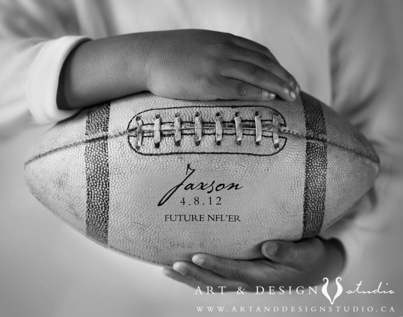 Custom Fathers Day Gifts, Gifts Him Under 25, Dad Gifts, Personalized Gift for Him, Grandfather Gift, Football Sports Art Print Poster image 2