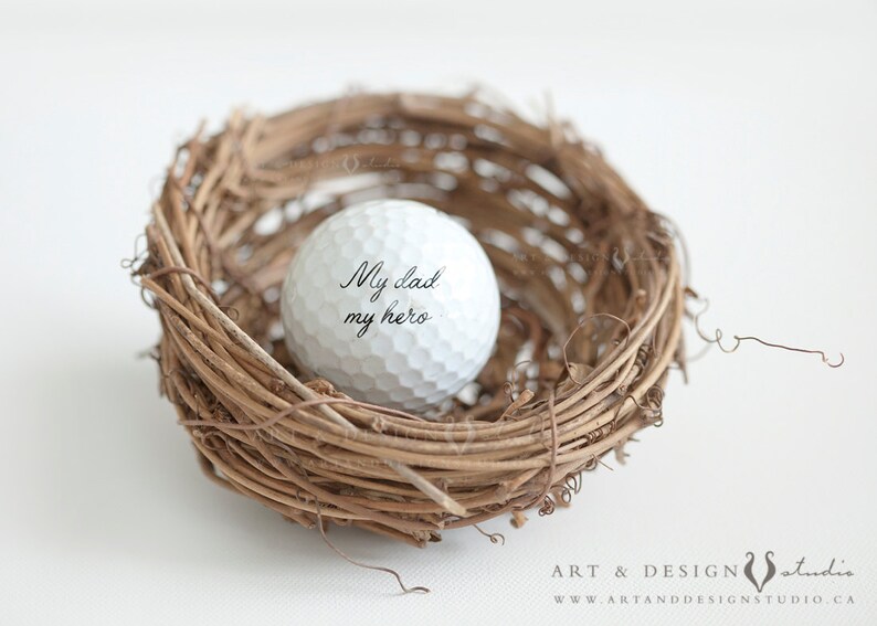 Father Quote Golfer Gifts Gifts for Dad Sports Decor Fathers Day Gift Ideas My Dad My Hero Golf Ball Print Sports Art Print image 5