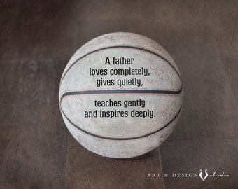 Father Gift, Sports Art, Basketball Art, Gift for Him, Father Quotes, Dad Quote, Sports Artwork, Father's Day Gift, Men Gifts, Husband Gifts