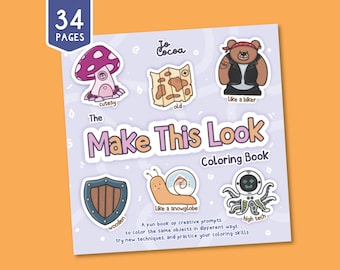 Le livre de coloriage Créez ce look | Coloriages à imprimer et instructions pour les adultes qui aiment colorier