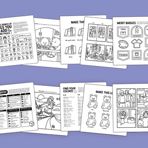 The Creative Block Coloring Book | 79 Printable Pages & Activities for Adults (Hand Drawn, Instant Download) image 8