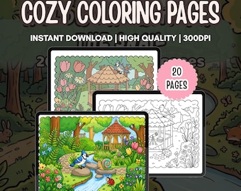 Cozy Coloring Pages for Adults & Teens | Printable Coloring Book PDF