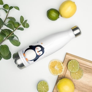 Lovely Penguins - Stainless steel water bottle
