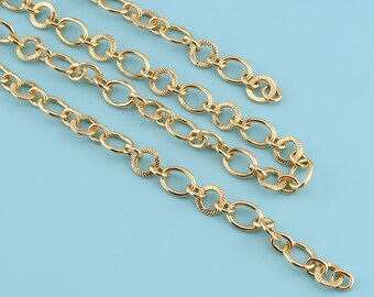 1 meter 18K Gold Filled round chain,Twisted round chain,Twisted Small Circle Chain Chain for Necklace Bracelet,Bulk Chain for Jewelry Making