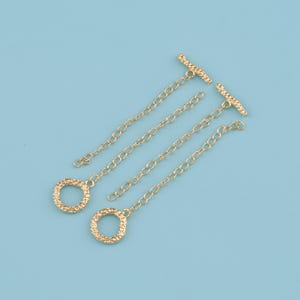 18K Gold Filled OT clasp,Toggle Clasp with Jump Ring,Round Toggle Clasps Set For Jewelry Making Supplies,Bracelet Clasps,Necklace Clasps