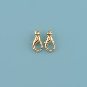 18K Gold gefüllt Karabinerverschluss, Karabinerhaken, Charm Halter, Karabinerverschluss, Halskettenverschluss, Armbandverschluss, DIY Schmuckherstellung