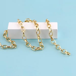 1 meter 18K Gold Filled Chain Necklace,Rolo Chain, Round Chain O Chain for Necklace Bracelet,Bulk Chain for Jewelry Making