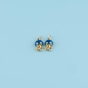 18K Gold gefüllte Qualle Anhänger, Emaille Qualle, Exquisite Ozean Charme Halskette, minimalistische Qualle Halskette, DIY Schmuckherstellung Versorgung