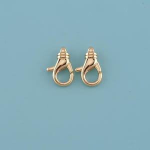 18K Gold Filled Lobster Clasp,Claw Clasp,Charm Holder,Lobster Claw Clasp,Necklace Clasp,Bracelet Clasp,DIY Jewelry Making Supply