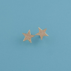 1 pair 18K Gold Filled Star Studs Earrings,Celestial Earrings,Star Shaped Earring with Zircon Stones,Gift For Her,Birthday Gift