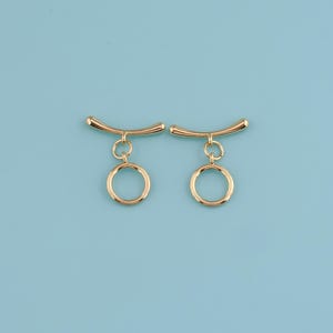 18K Gold Filled OT clasp, Circle Toggle Clasp,Round Toggle Clasps Set For Jewelry Making Supplies,Bracelet Clasps,Necklace Clasps