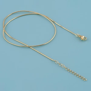 18K Gold Filled Thin Chain Necklace,Snake Bone Chain,snake chain,Round Snake Necklace, Chain Necklace, Snake Chain Necklace,Gift for Her