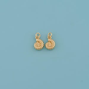 18K Gold Filled conch Pendant,Simple shell Charm Necklace,Conch Pendant，DIY Jewelry Making Supply