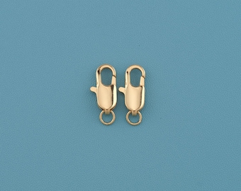 18K Gold Filled Lobster Clasp,Claw Clasp,With jump ring,Necklace Clasp, Jewelry Clasp, Bracelet Clasp DIY Jewelry Making Supplies