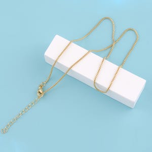 18K Gold Filled Thin Chain Necklace,Box Chain,Box Layering Necklace，Jewelry Making Chain,bridesmaid gift for her,Dainty Chain,Gift for Her