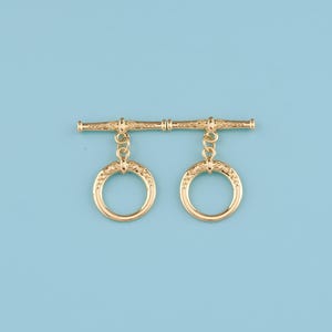 18K Gold Filled OT clasp,Boho OT Toggle Clasps,Round Toggle Clasps Set For Jewelry Making Supplies,Bracelet Clasps,Necklace Clasps