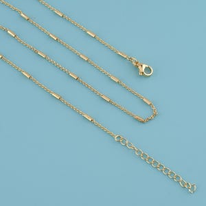 18K Gold Filled Thin Chain Necklace,plated Brass Tube Chains,Tube connector chain,O Chain Tube Chain,Dainty Chain,Gift for Her