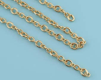1 meter 18K Gold Filled round chain,Twisted round chain,Twisted Small Circle Chain Chain for Necklace Bracelet,Bulk Chain for Jewelry Making