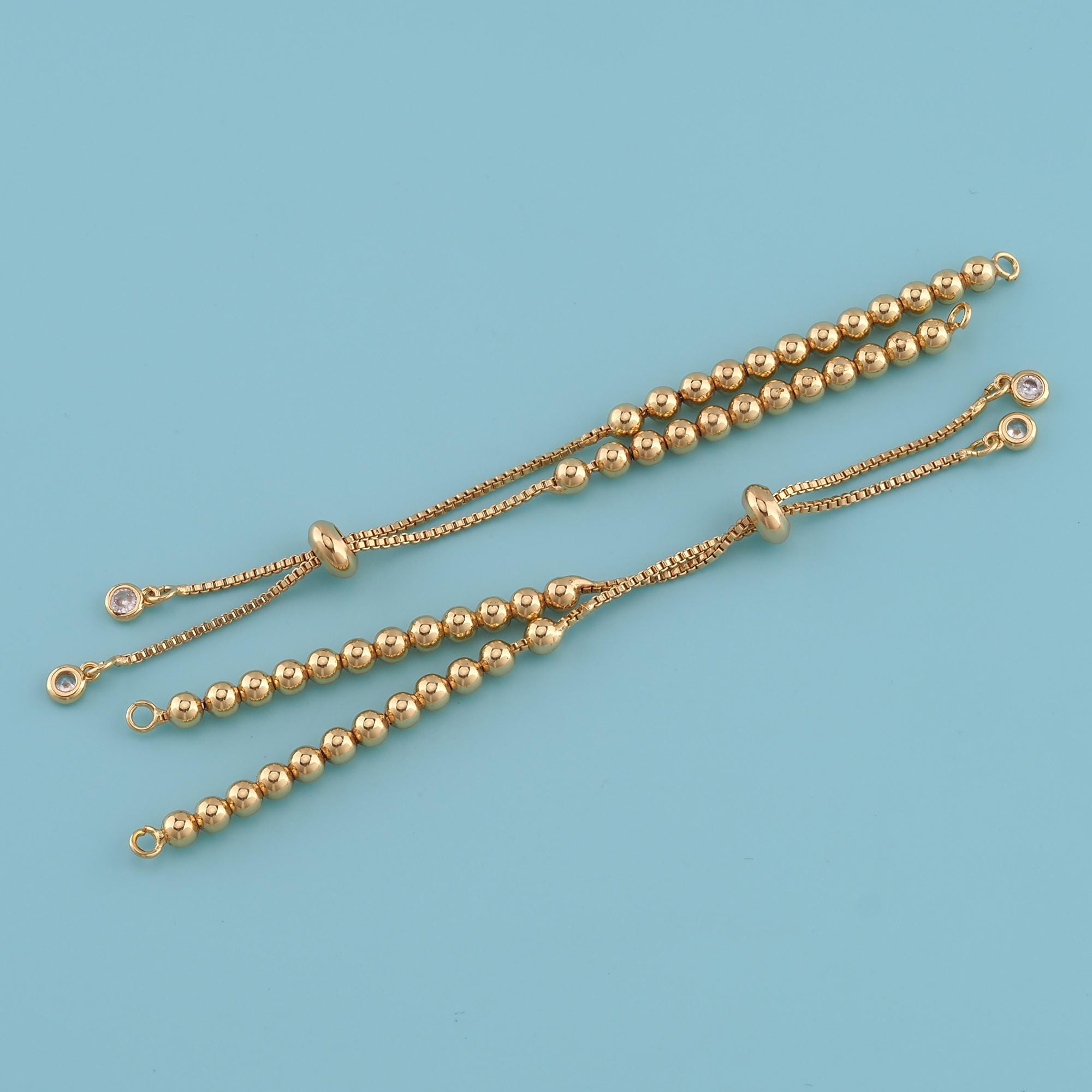 18k Slide Ball Chain - Etsy