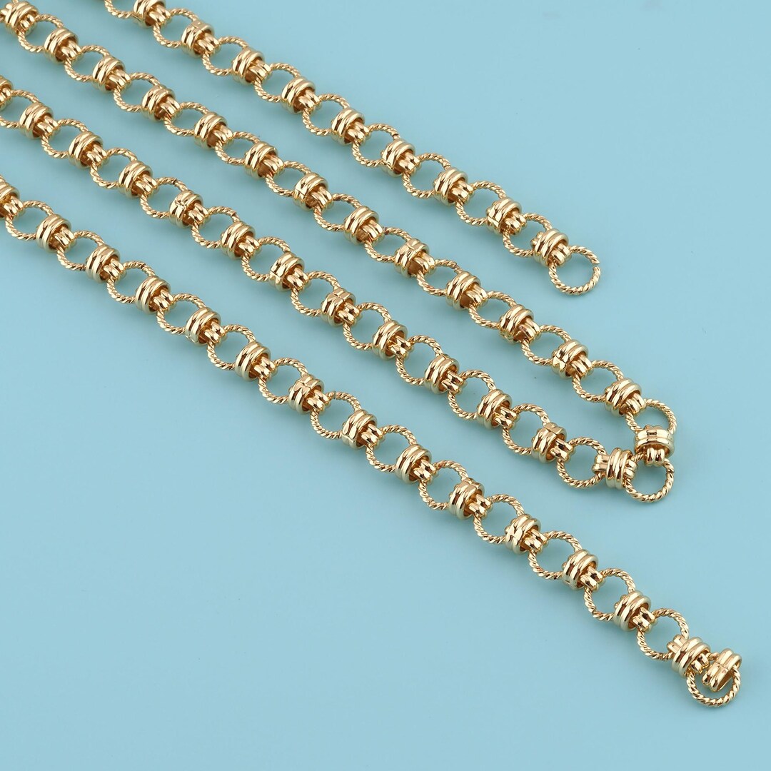 Smooth Round Chain 1 Meter 18K Gold Filled Round Chain,twisted Round Chain,twisted Small ...
