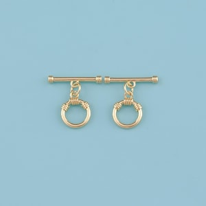 18K Gold Filled OT clasp, Circle Toggle Clasp,Round Toggle Clasps Set For Jewelry Making Supplies,Bracelet Clasps,Necklace Clasps
