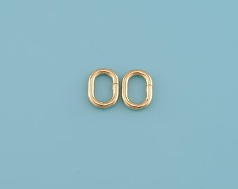 18K Gold Filled Oval Spring Clasp,Jewelry Clasp, Oval Clasp,Bracelet Clasp, DIY Jewelry Making Accessories