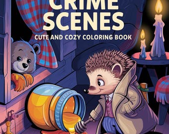 Crime Scenes Coloring Book for Adults: Bold and Easy Pages