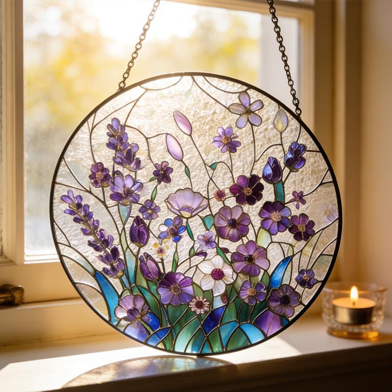 Stain Glass Lavender - Etsy