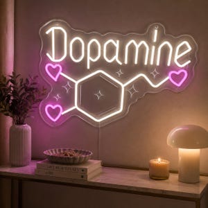 ドーパミン　ネオン看板 化学構造 LEDライト Chemistry neon sign - Etsy 日本