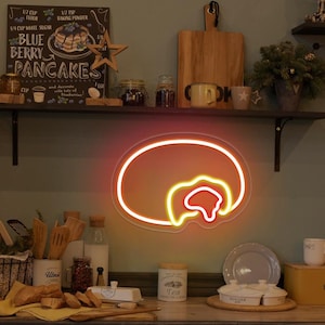 Filled Donuts LED Neon Sign: Bakery, Cafe, Kitchen Decor