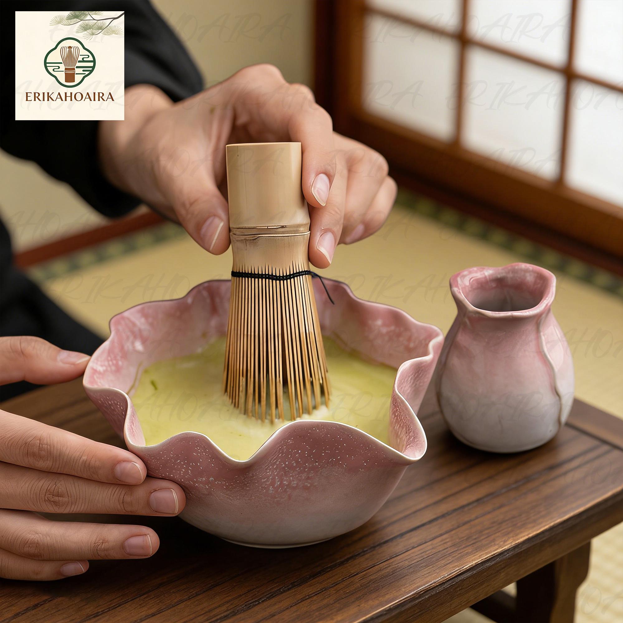 OWIU Handmade Ceramic Forest Matcha Tea Cup 陶器 茶碗 茶盌