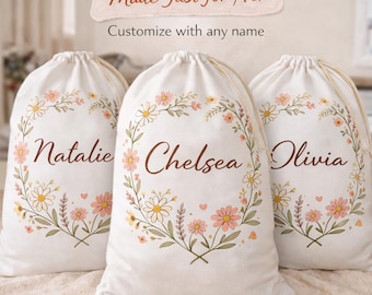 Personalized Laundry Bag, Graduation Gift for Her, Summer Camp Bag, Name Laundry Bag, College Dorm Essential, Back to School Dorm Gift