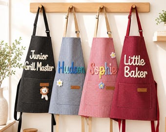 名入れ子供用エプロン、幼児用エプロン、カスタマイズエプロン、リトルシェフ、クッキングエプロン、子供用エプロン、キッチンエプロン、カスタムエプロン、子供用エプロン
