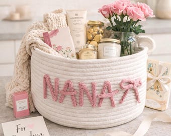 Personalized Nana Gifts | Gigi Gifts, Custom Grandma Gift Basket, Gift from Grandkids, Personalized Gigi Gift Basket, Personalized Basket