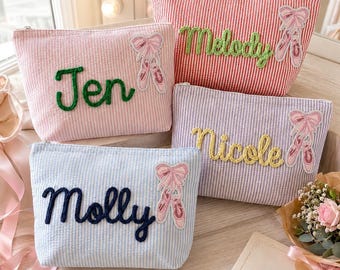 Personalized Cheer Team Gift, Dance Team Bag, Girl Cosmetic Pouch, Dance Competition Favor, Team Mom Gift, College Dance Team, Sorority Gift