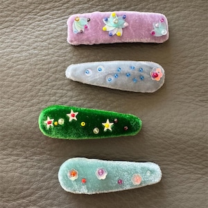 Handmade Knitted Hair Clip – Soft Crochet Hair Accessory  Cute & Stylish Handwoven Hairpin for Women Girls
