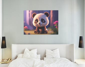 Panda Digital art prints, wall art, AI generated, AI art, digital downloads, home decor, printable,Art Template,Cute characters, anime