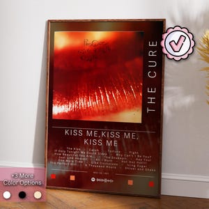 The Cure Kiss Me Kiss Me Poster - Etsy
