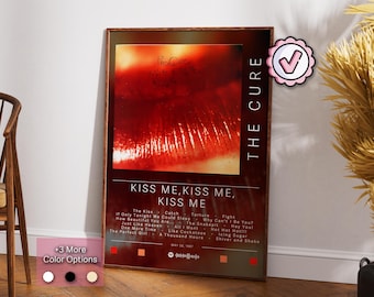 The Cure Poster | Kiss Me, Kiss Me, Kiss Me Poster | Rock Music